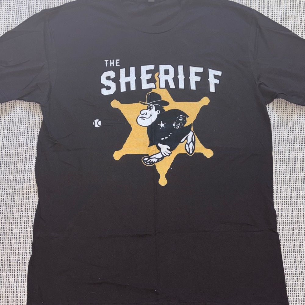 Men’s San Diego Padres Next Level Apparel Brown ‘The Sheriff' Graphic Tee SZ XL